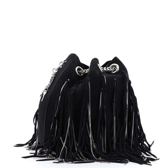 YSL Saint Laurent emmanuelle fringe bucket bag - Picture 3 of 8